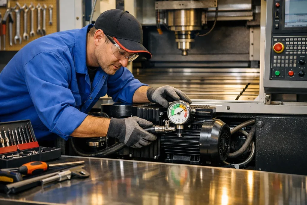 پمپ وکیوم دستگاه CNC